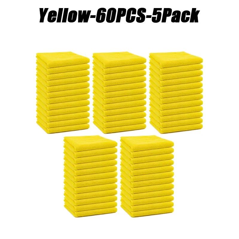 Lint Free Microfiber Cleaning Towels Reusable Cleaning Towels w/ Super Absorbent Stain-removing for Car Window Kitchen Towel