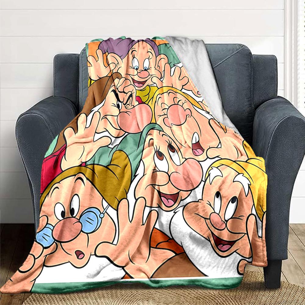 Seven Dwarfs Adventure Blanket Soft Throw Blanket For Home Bedroom Bed Sofa Travel Office Solid Christmas Blanket