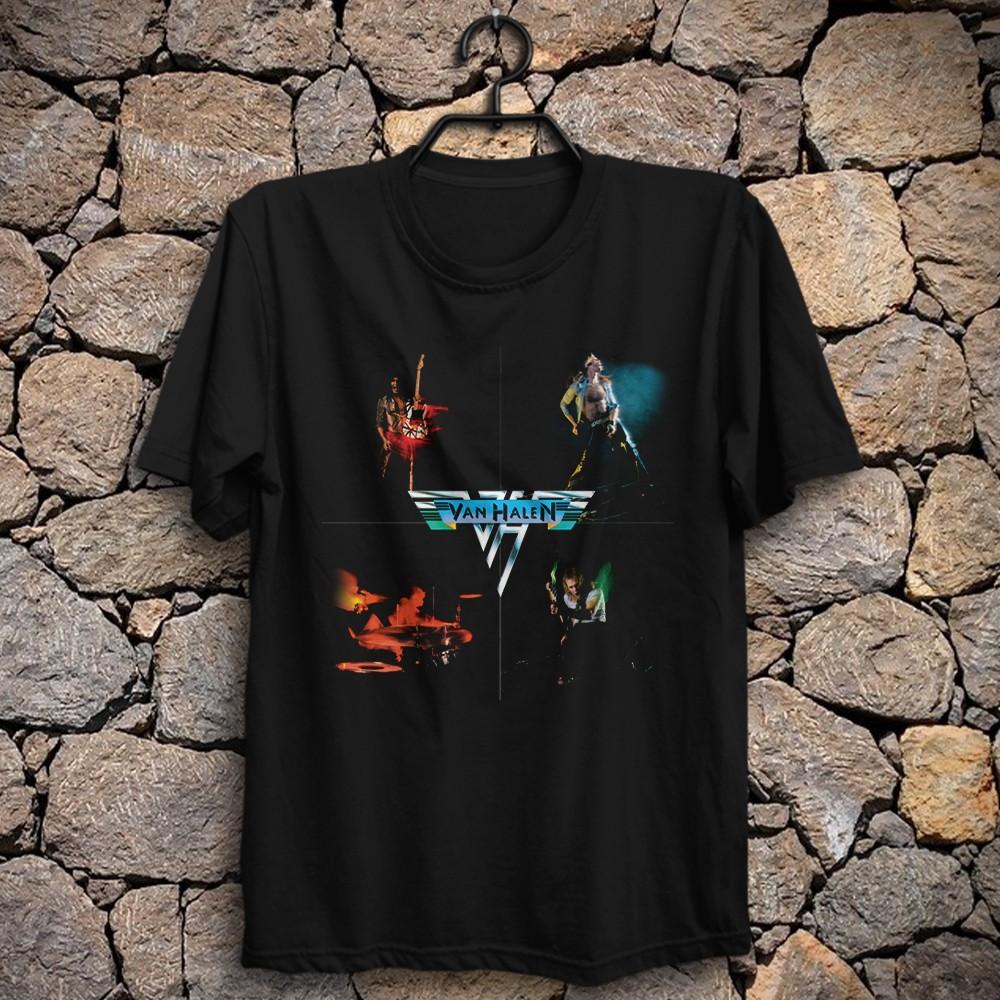 Vintage Van Halen T-Shirt Eddie Alex David Lee Roth Michael Anthony Atomic Punk Unisex T-Shirt L