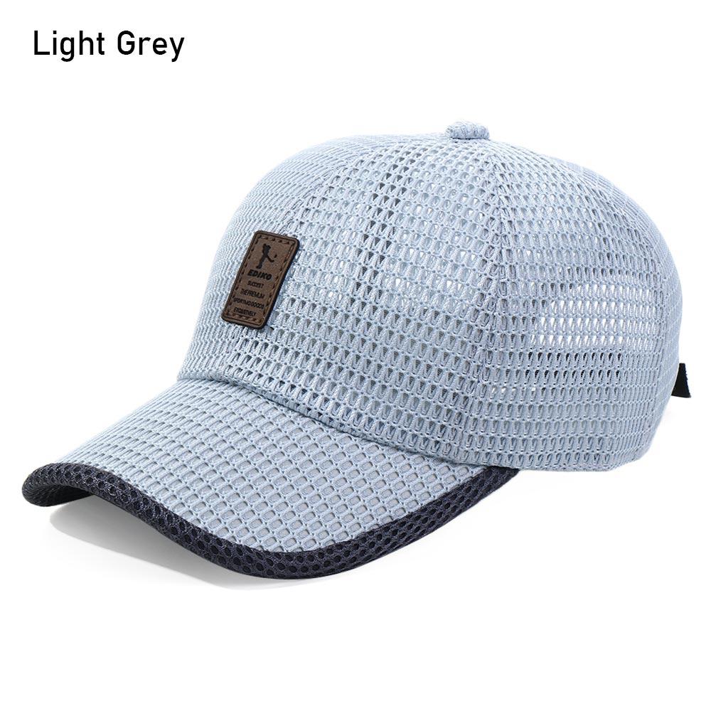 Men Women Quick-dry Sports Baseball Cap Snapback Sunhat Mesh Patchwork Outdoor Hiking Running Hip Hop Baseball Hats Casquette