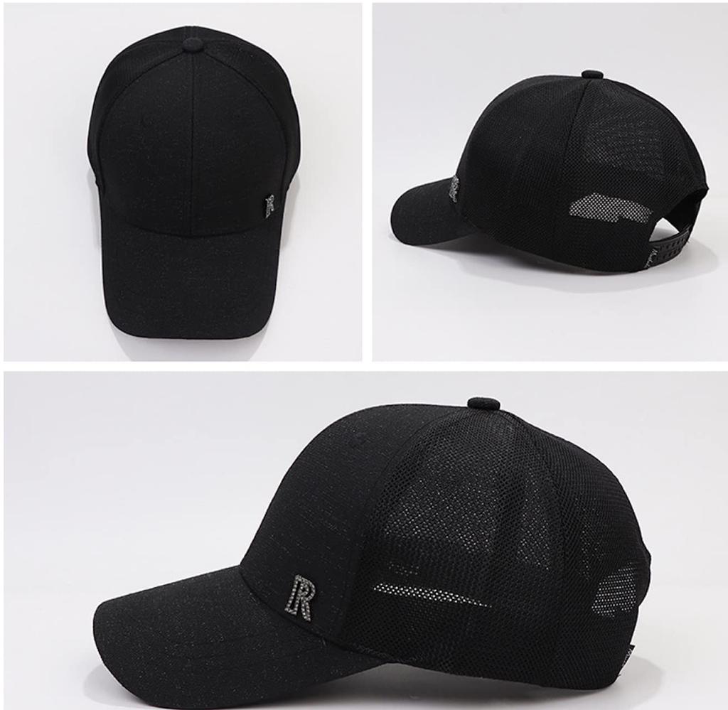 Morris coo Mesh Cap with Sparkly Casual Baseball Perfect for Outdoor and Long or Short Wide Available in Solid Colors with Korean Gift Women's Logo,