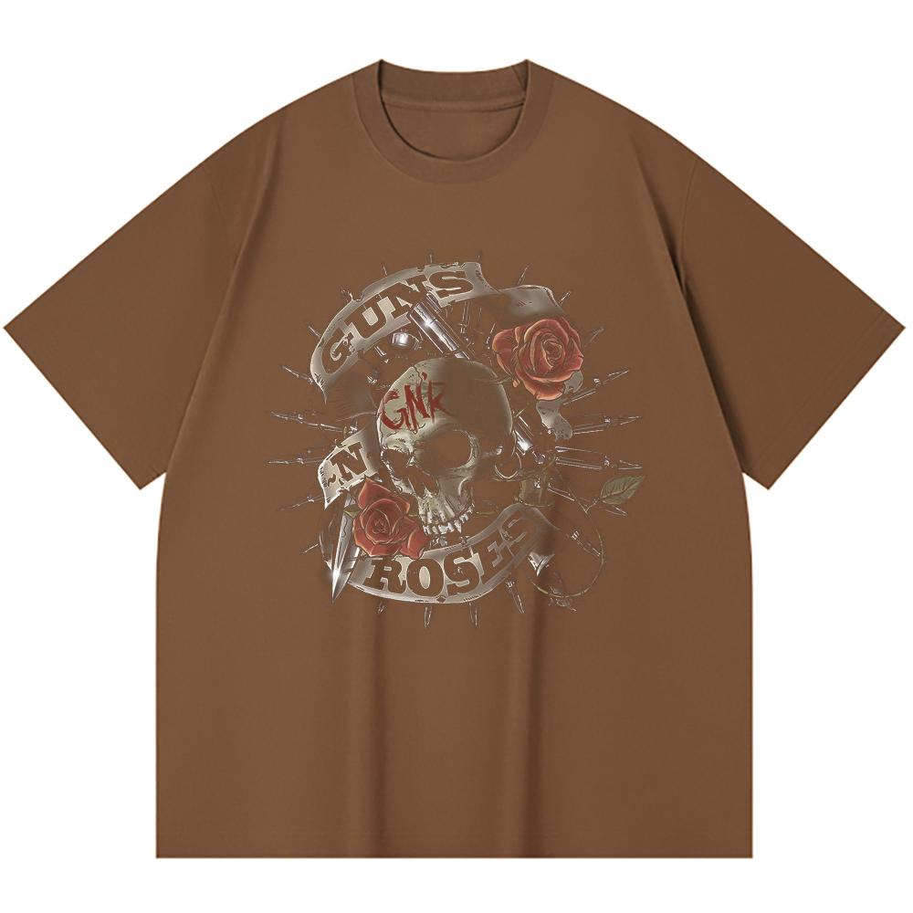 230 Gsm 100% Cotton Heavy Metal T-Shirt  Rock Band Popular Music Print Unisex Heavy Cotton T Shirt