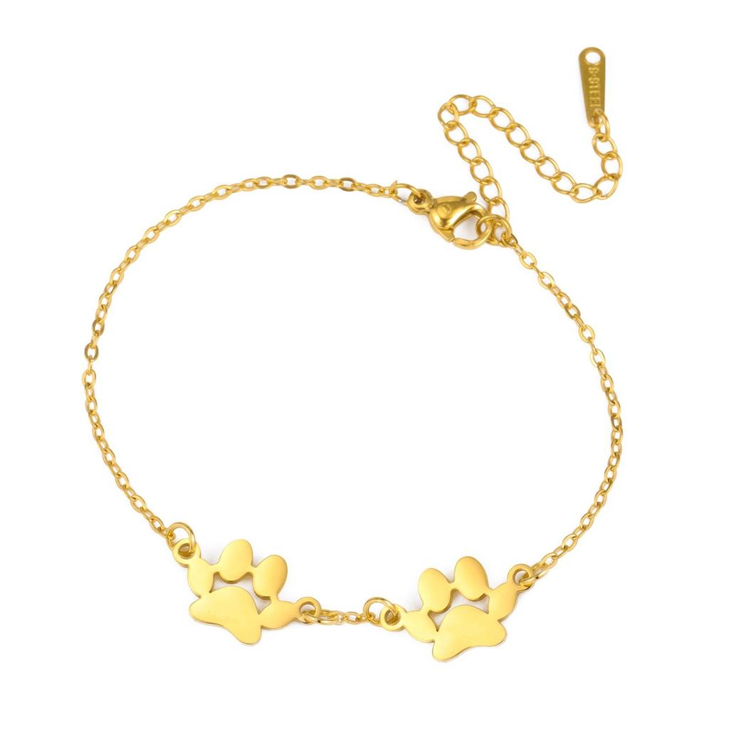 Pet Cat Dog Hip Hop Couple Bracelets Unisex Jewelry Valentine's Day Gift Accessories