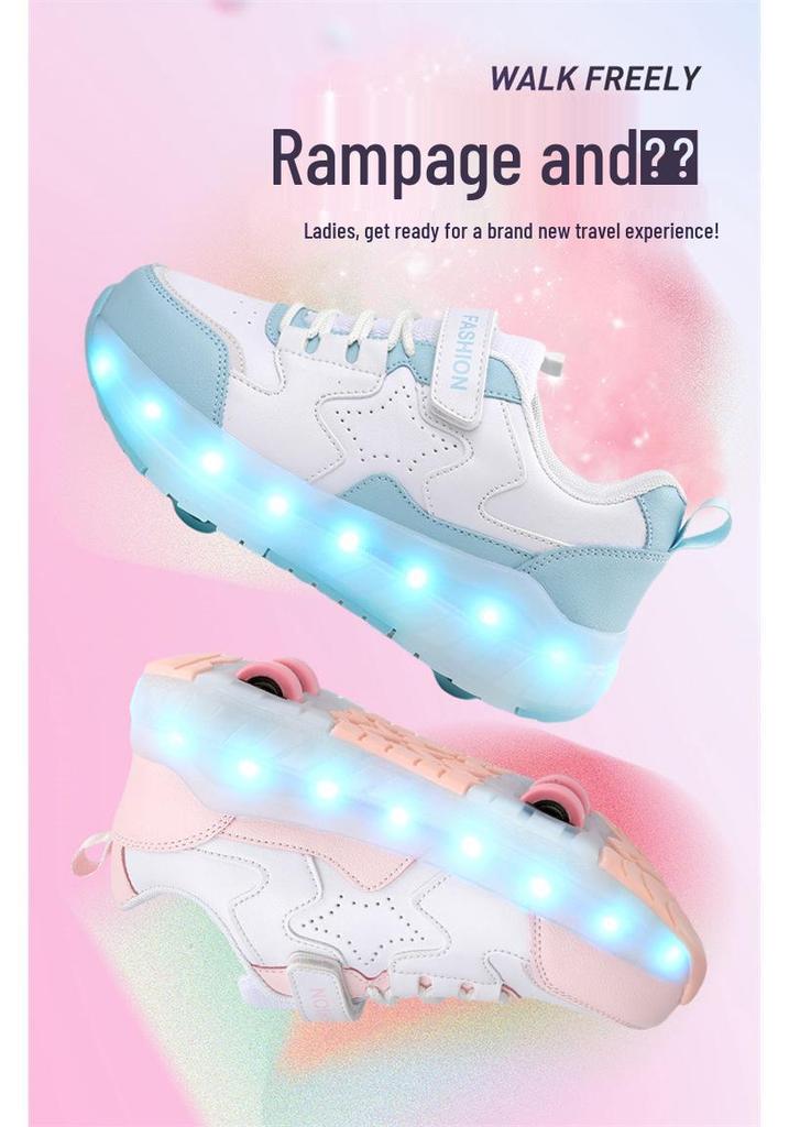 Rechargeable LED Roller Shoes & Skates for Kids and Adults