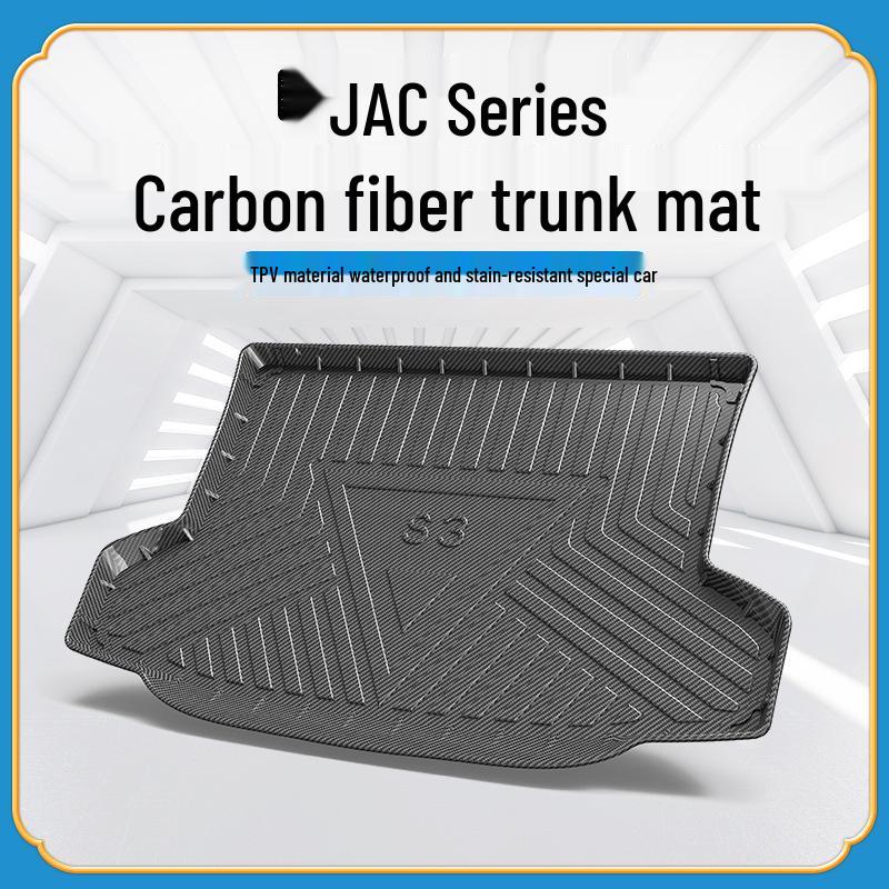 

Carbon Fiber Pattern TPV Trunk Mat for JAC Refine S3/S5/S7 Jiayue A5/X4/iEV6E Refine S3 Trunk Mat (2014-2016)