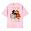 Baby Punch Monkey Lonely Punch Print T Shirts Men Women Clothing Fashion Cotton TShirt High Quality Oversized Tshirt Streetwear