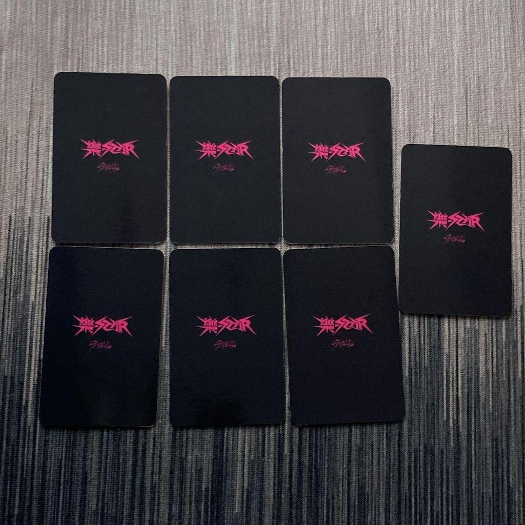[USED] StrayKids Raku-STAR 1st week participants only Sanok trading cards 7 pieces