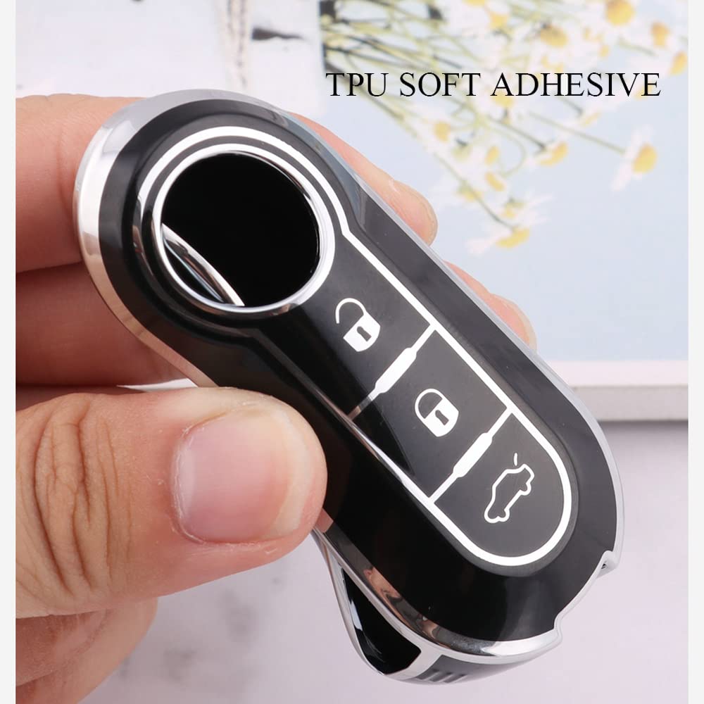 SANRILY Key Case, Key Holder, Key Cover, Key Protection, Applicable to Fiat 500/500C/500L/500X, High
