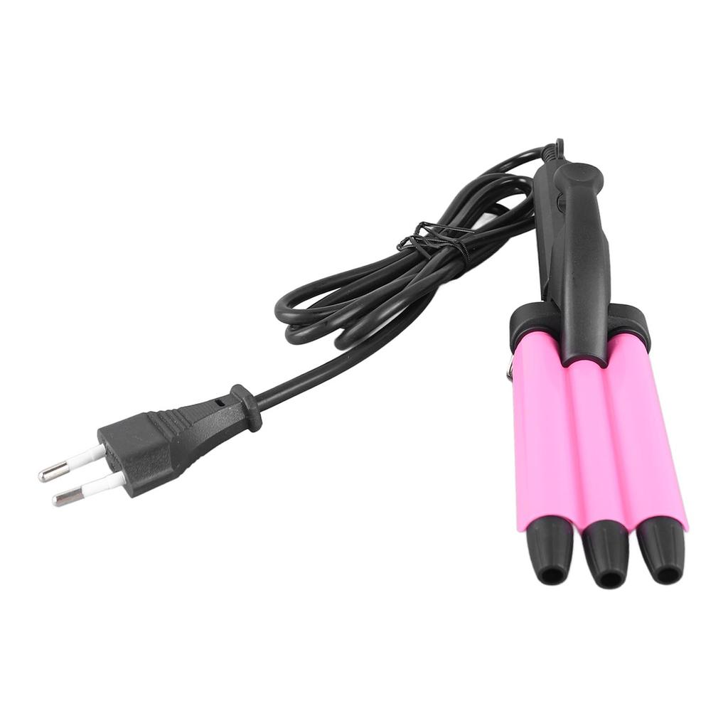 Waver Curling Iron Mini Portable 3 Barrel Hair Crimper Wand for Beauty Salon