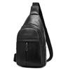 Chest Bag Vintage Soft Leather Crossbody Bag Men's Business Shoulder Bag