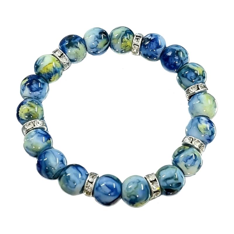 

Resin Art Bracelet Featuring Star Night Artwork Vintage Look Ideal Gifting Daily Fashion 1