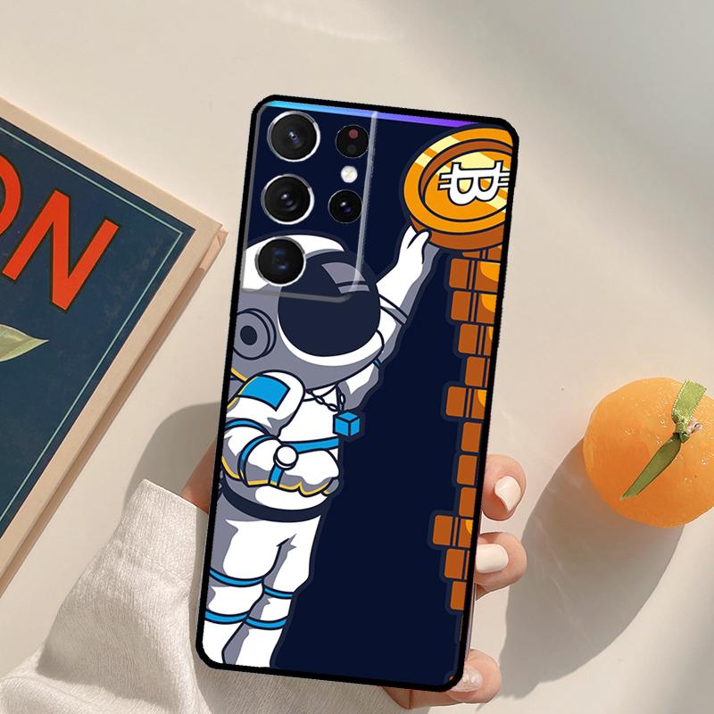 BTC Bitcoin Phone Case For Samsung Galaxy S23 Ultra S20 S21 S22 S24 S25 S9 S10 Plus S24 FE Back Cover