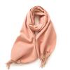 Double-Sided Solid Color Macaron Scarf For Women, Imitation Cashmere Tassel To Keep Warm In Winter