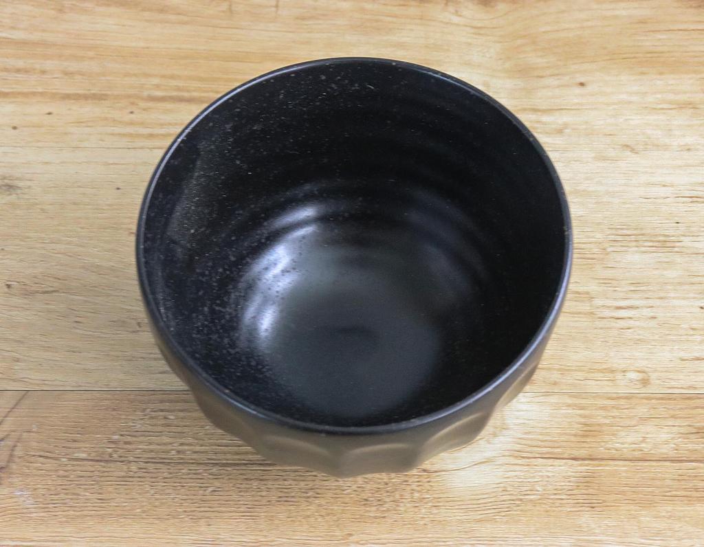 Mino Ware Japanese Cafe Series Chrysanthemum Pattern Multi-Purpose Bowls, Tenmoku Style, Set of 10 (Size: H8 x W13 x D13cm)