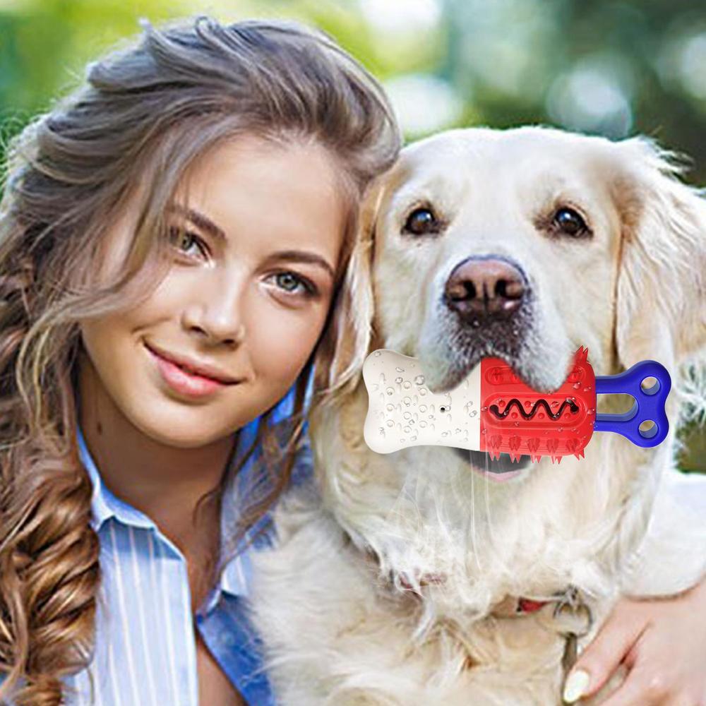 Aggressive Dog Chew Toys Puppy Teether Bite-Resistant Bone Shape Calming Teether Long-Lasting Safe For Small Large Breeds Indoor