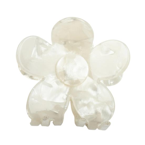 Hair Claw Flower Shape Back Head Shower Clip Lightweight Medium Size Shark Hair Claw Versatile Hair Accessory