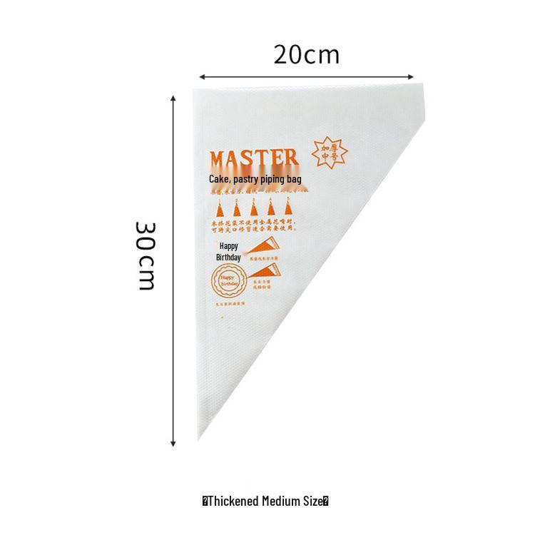 Food Grade Thickened Disposable Piping Bags for Icing, Cake Decorating, and Baby Food