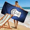 Name Custom Everton FC Logo Print Beach Towel, Large Soft Quick Dry Towel for Beach Camping Swimming