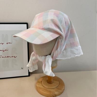 Dopamine Style Triangle Headscarf Hat Quick-drying Strappy Bandana Hat  Apparel Accessories
