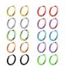 8/10/12/14/16/18/20mm Huggies Hoop Earring Helix Piercing Cartilage Hoops Tragus Earring Lobe Jewelry Pink Unisex Rook Earrings