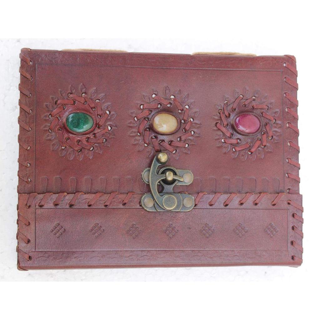 Kožený deník Notebook Cestovní deník nebo bavlněný papír Vintage Sketch Book pro muže a ženy (7x5 palců)