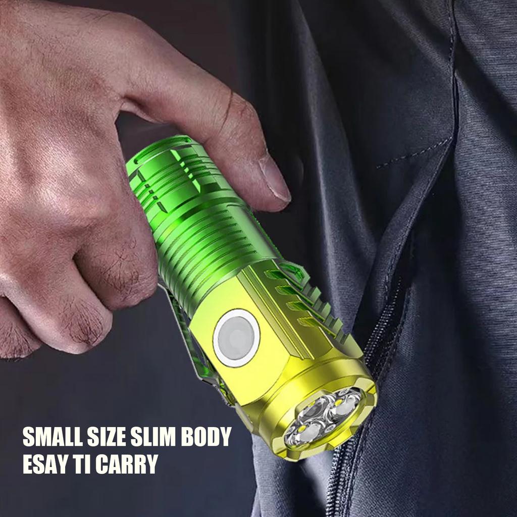 Long Lasting Rechargeable Lamps Work Light Mini Led Flashlight High Power Rechargeable Flashlights Searchlight Torch Lamp Lights