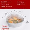 Disposable Heart-Shaped Aluminum Foil Baking Cups with Lids