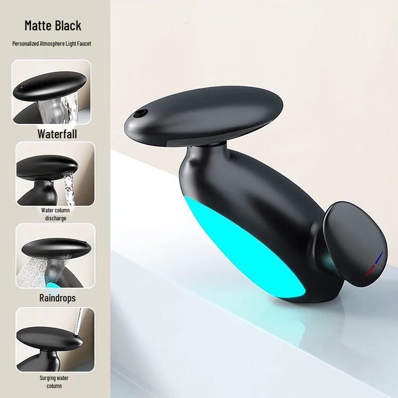 Tai Ju Fu A3 Matte Black Single Cold Basin Faucet