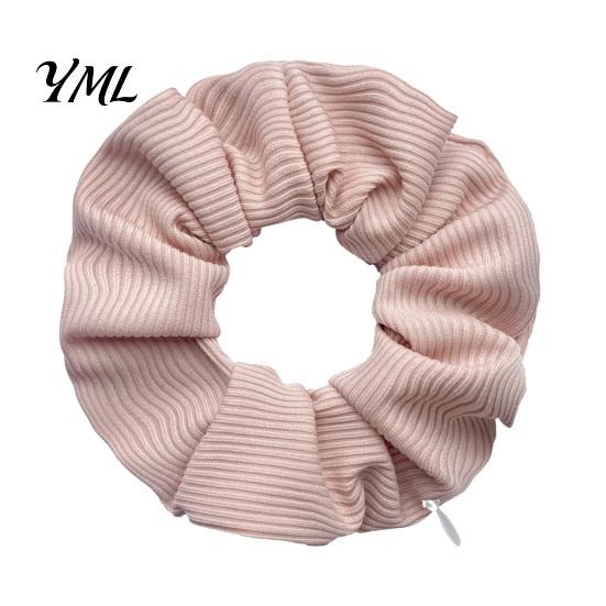 Travel Hair Tie with Zippered Pouch Pocket Scrunchies Ties Hidden Zipper, Ponytail Holder Compact Storage Scrunchie for Keys Secret Compartment,