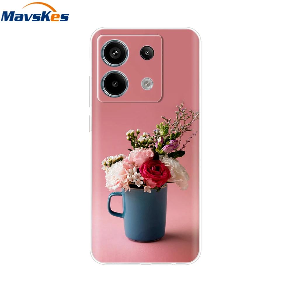 Etui do Xiaomi Redmi Note 13 Pro 5G Urocze Serduszko Miłości Silikonowe Miękkie Pokrowiec na Telefon Dla Redmi Note 13 5G Coque Etui Redmi Note13 Przezroczyste