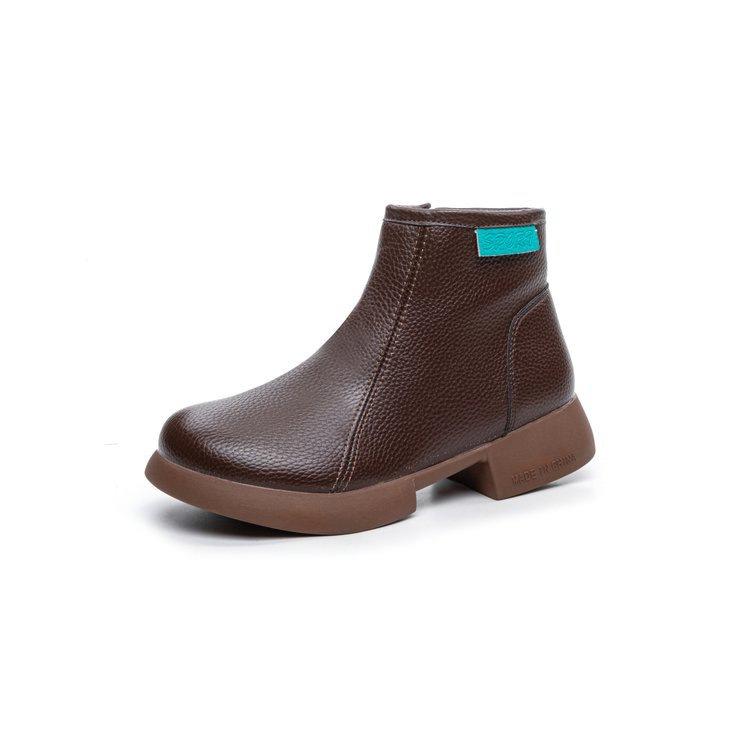 Retro elegant style short boots New casual soft-soled comfortable Martin boots in autumn