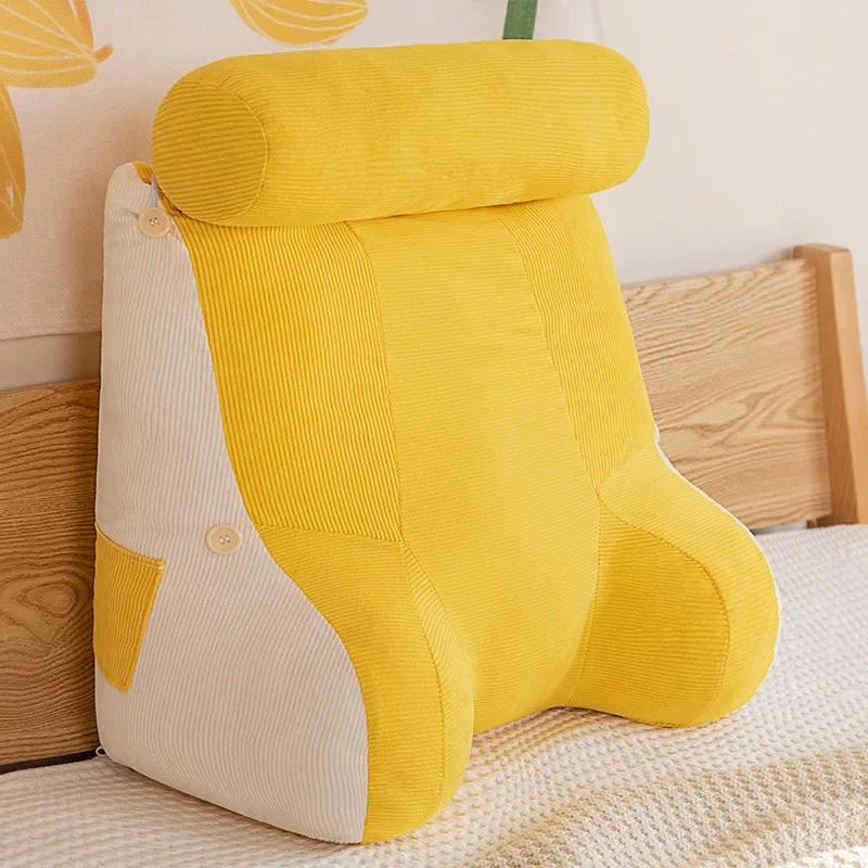 

Летняя новая вельветовая подушка Cool Cushion Waistrest Full Fit Large Backrest Многофункциональная однотонная цветная подушка Cool Cushion Waistrest 60x30x50cm