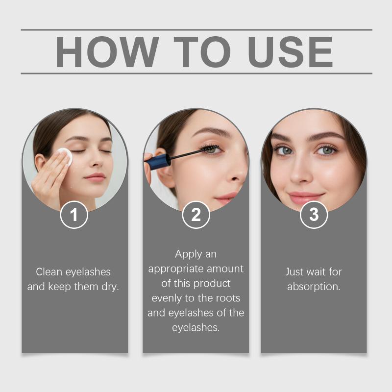 Eyelash Serum Natural Eyelash Enhancer Longer Nourishing Strengthen Eyelash Caring Voluminous Eyelash Liquid one size