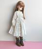 [Dolly Para] Doll boots, 4-minute, boys and girls, Kumako stacked genuine leather boots (brown)