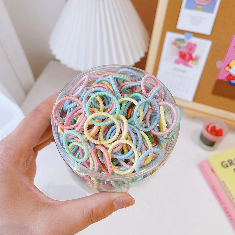 100 Boxed Tied Thumb Hair Rings, No Hair Pins, Baby, Children'S Hair Accessories, Rubber Bands, High Elasticity