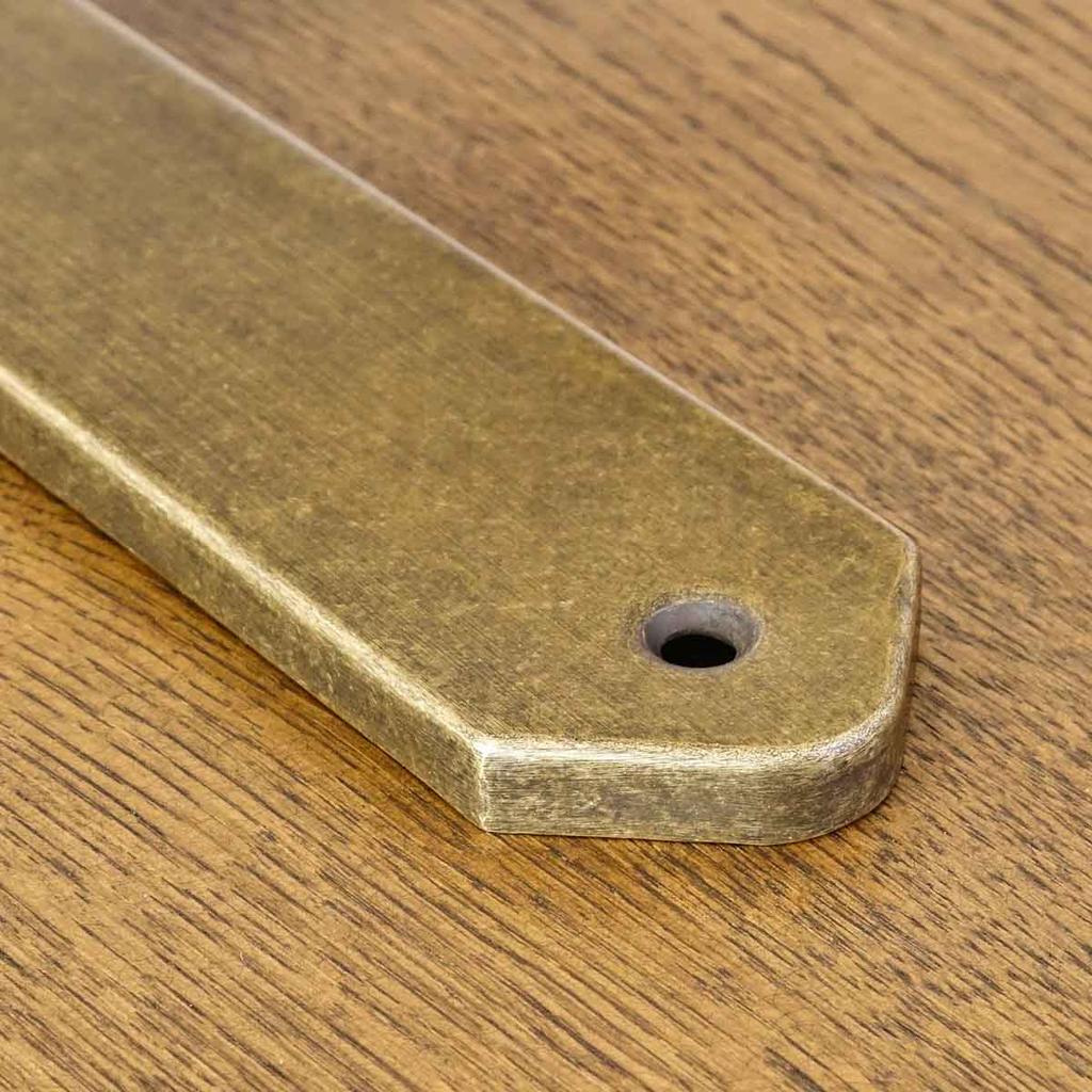 HAMILTON door handle with plate without hole ANTIQUE GOLD