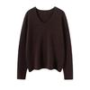 Women's 100% Pure Cashmere V-Neck Sweater - Autumn/Winter Knitwear Pullover