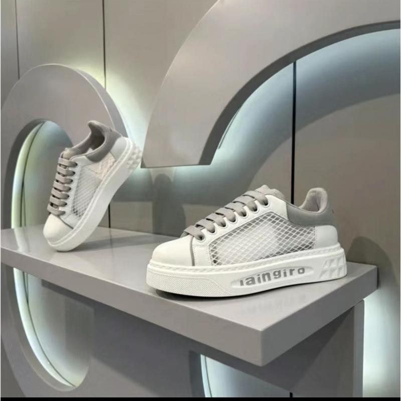 Trendy brand men's shoes summer new low-top mesh breathable comfortable casual soft sole fashion Korean version lace-up Internet celebrity shoes