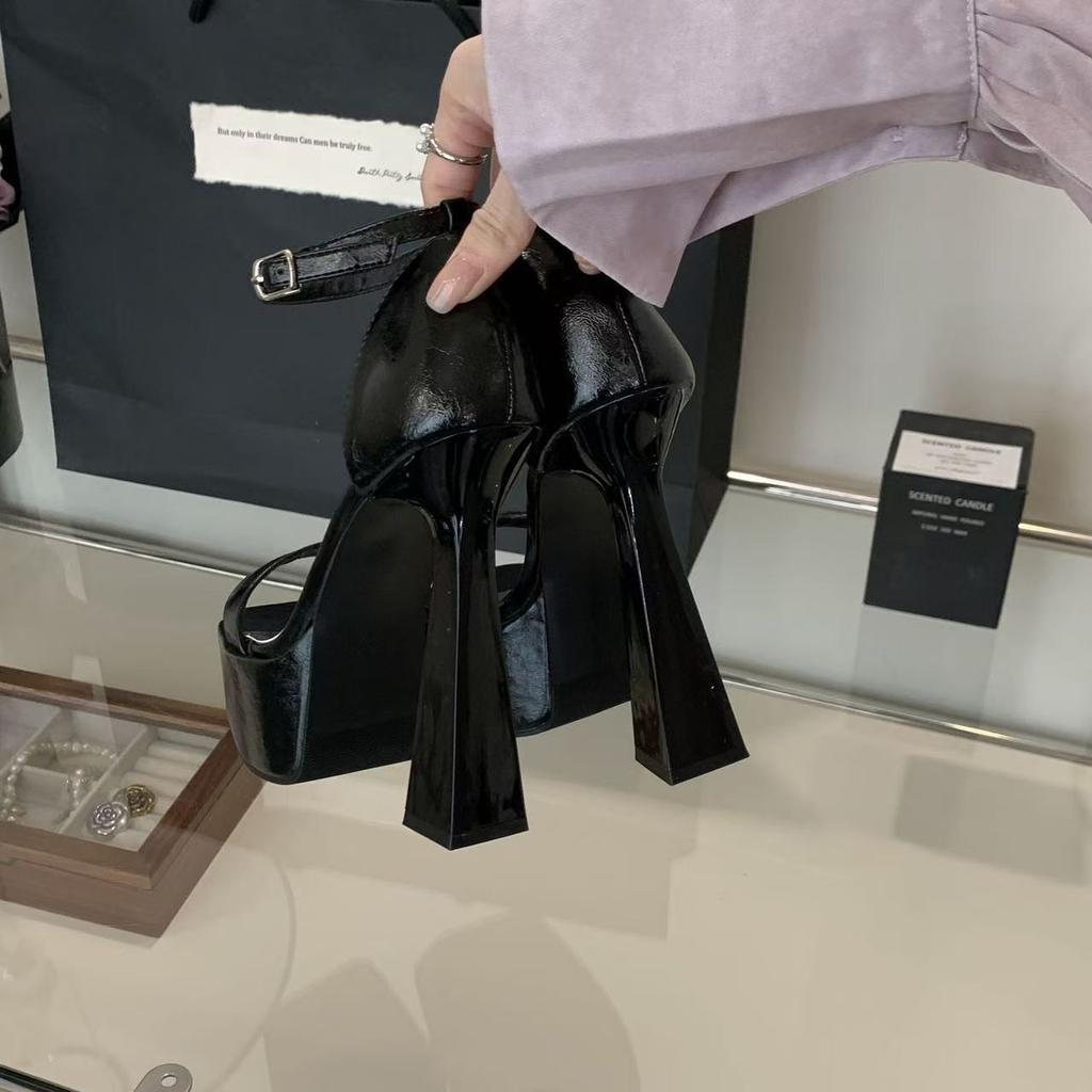 Hate the sky high wear-resistant non-slip open toe high heels women's summer new waterproof table platform platform heel sandals women