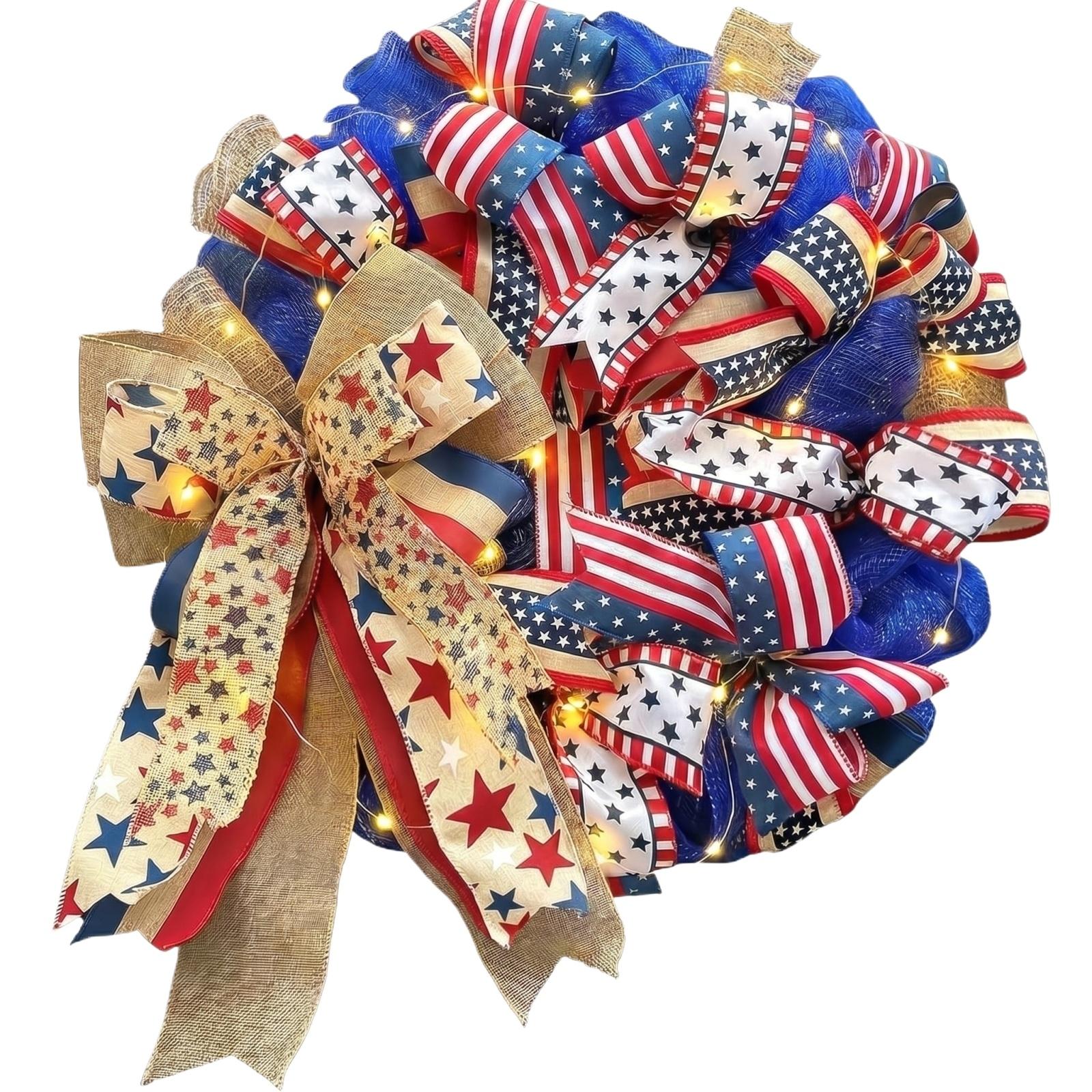 

45cm Independent Holiday Wreath Decorative Item for Seasonal Scene Setup Suitable for Indoor Outdoor Use with Lightweight Design One Size