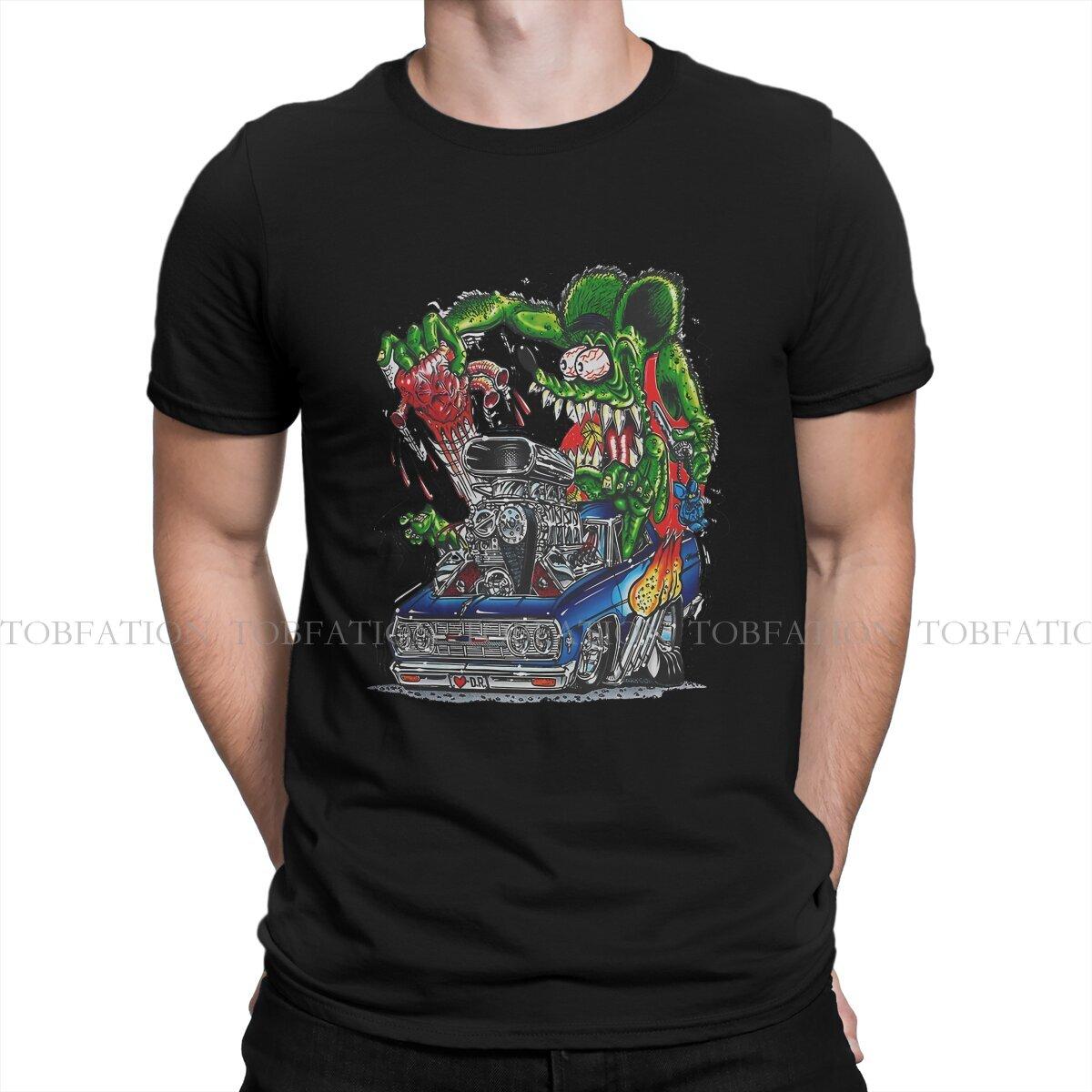 

Футболка Rat Fink Car Классический Монстр Черная для Мужчин Размер L Графическая Мужская Футболка Топы S разноцветный