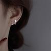 Trendy Heart & Star Twisted Stud Earrings