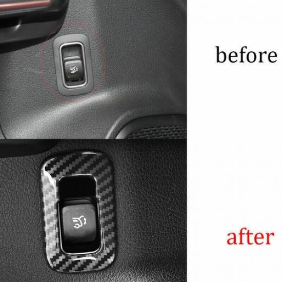 Carbon Fiber For Benz GLA Cover Trim -22 Car Inner Tailgate Rear Door Switch