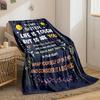 To My Sister Life Is Tough But So Are You Warm Blanket bedroom Blanket for Livingroom Couch lunch break Soft throw for Friend's festival Gift