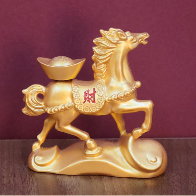 Rotating Ingots Horse Statue 2026 Horse Year Home Decoration Wealth Symbol Ideal For Opening And Housewarming Gift
