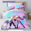 kpop hunter Pattern Bedding Quilt Set Quilt Cover Pillowcase Home Decoration Birthday Gift (1 * duvet cover + 2 * pillowcase, without core)