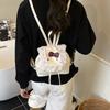 Cartoon Kitten Print Boys And Girls Backpack Sweet Lace Baby Schoolbag Children'S Backpack
