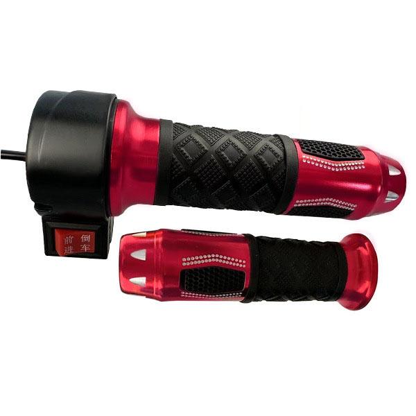 Electric Bicycle Electric Moped Motorcycle Throttle Handle Throttle Accelerator Grip E-Bike Accessory красный