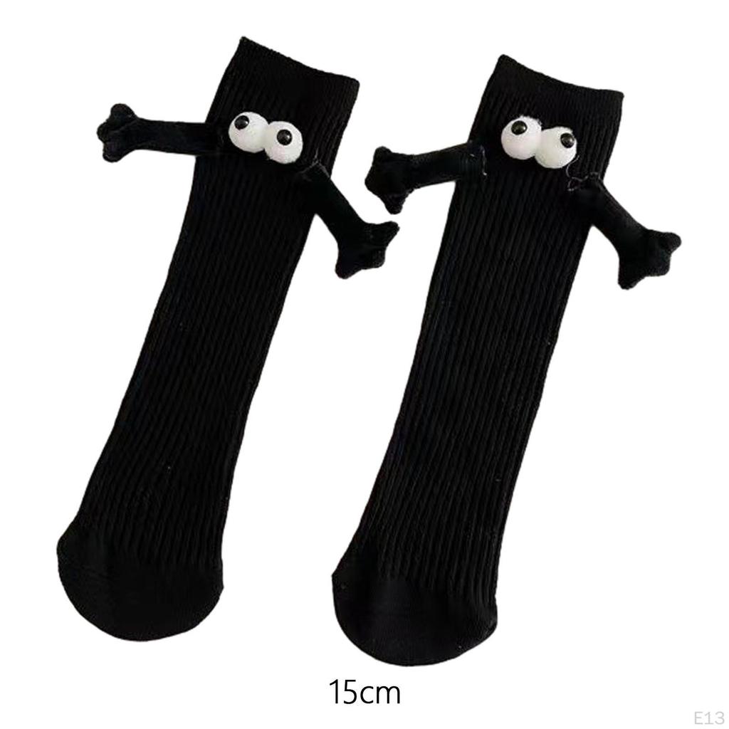 Mittellange Süße Socken Bequem für Damen Herren Paar Händchen haltend