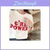 Premium Quality Casual T-shirt Featuring Girl Power Message For Confident Femmes